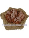 Basket jute bottom with bread