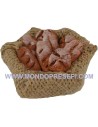 Basket jute bottom with bread