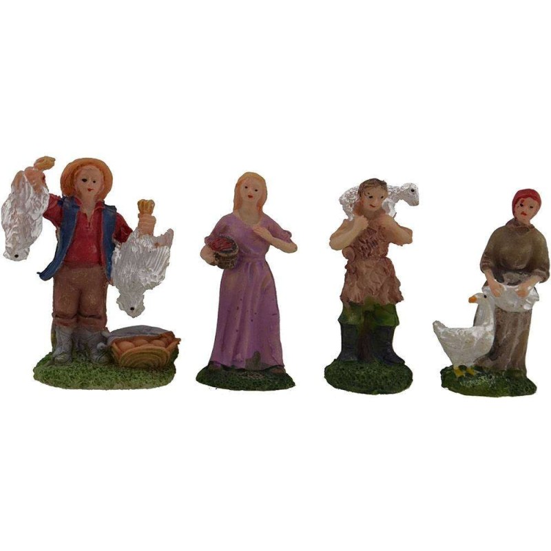 Cm 6 Set de 4 figuras Mundo Pesebres