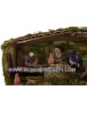 Nativity scene with 4 movements 12 cm