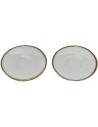 Set of 2 porcelain plates Ø 1.6 cm