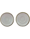 Set of 2 porcelain plates Ø 1.6 cm