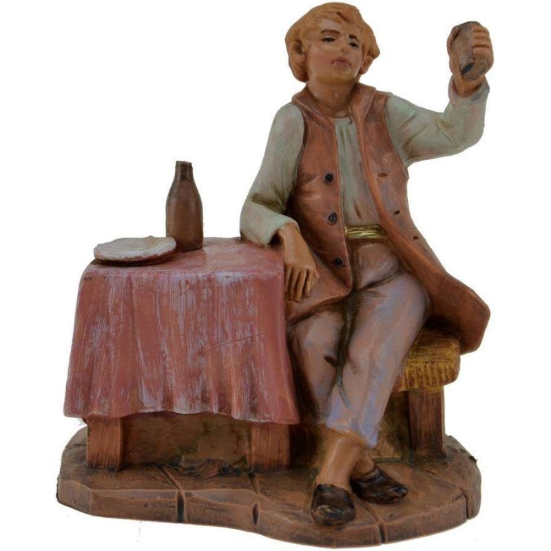 Man sitting at the table 12 cm Fontanini