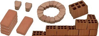 - Terracotta bricks- Stones